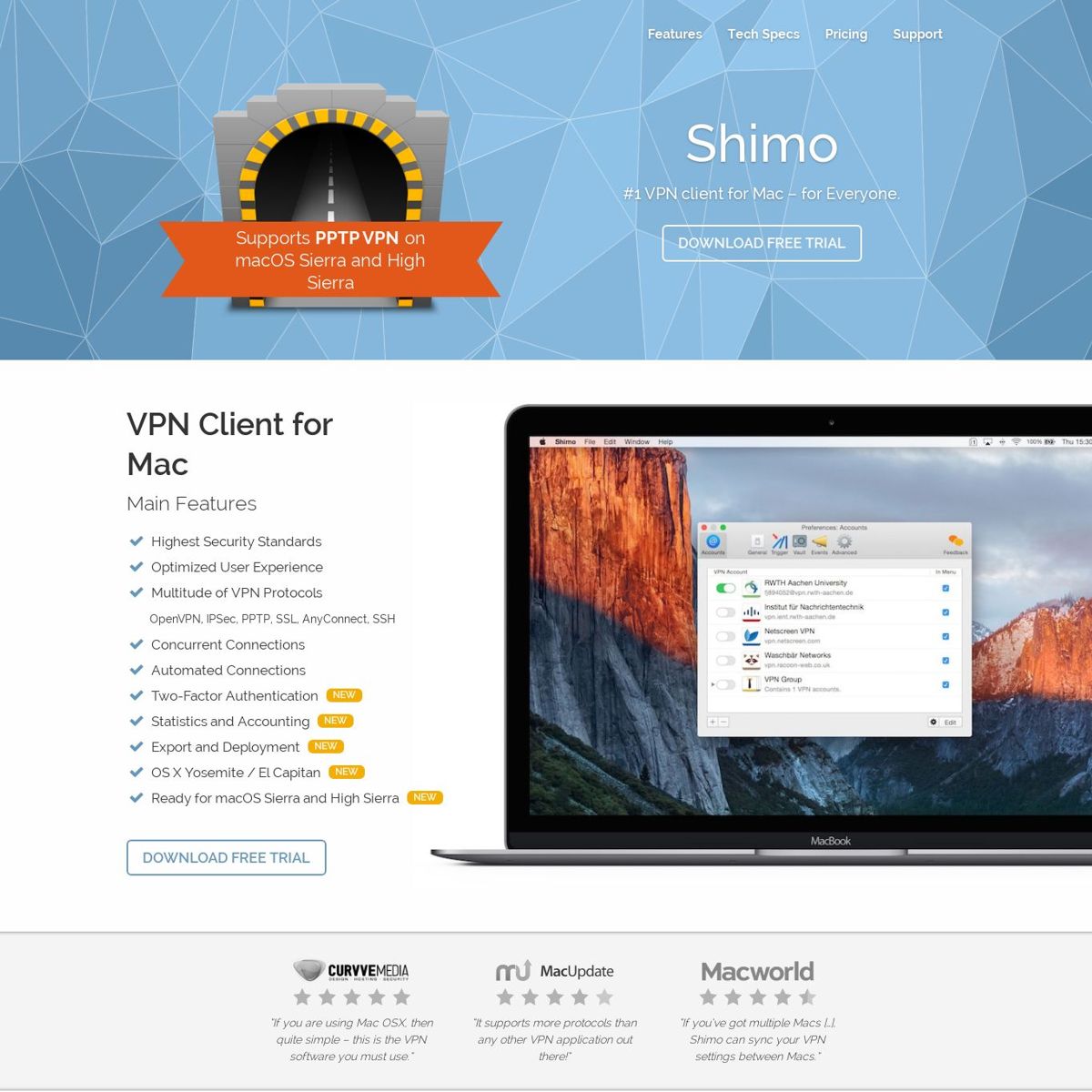 shimo vpn client for mac review